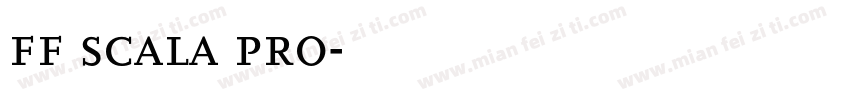 ff scala pro字体转换